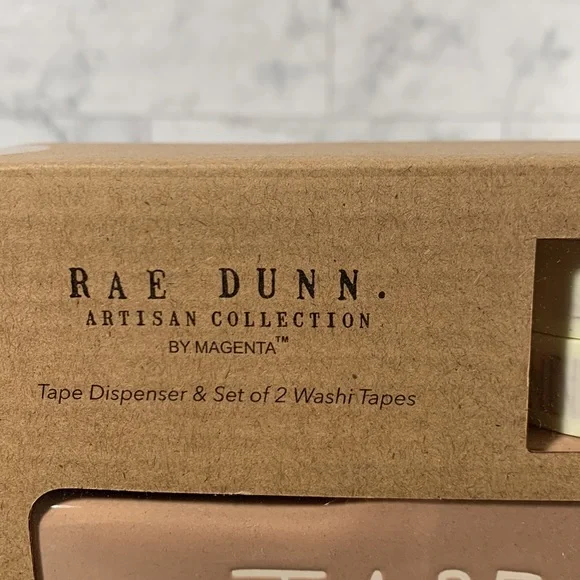 Rae Dunn TAPE dispenser and set of 2 washi tapes - Picture 4 of 4